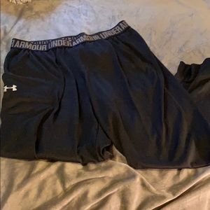 Black under armour joggers